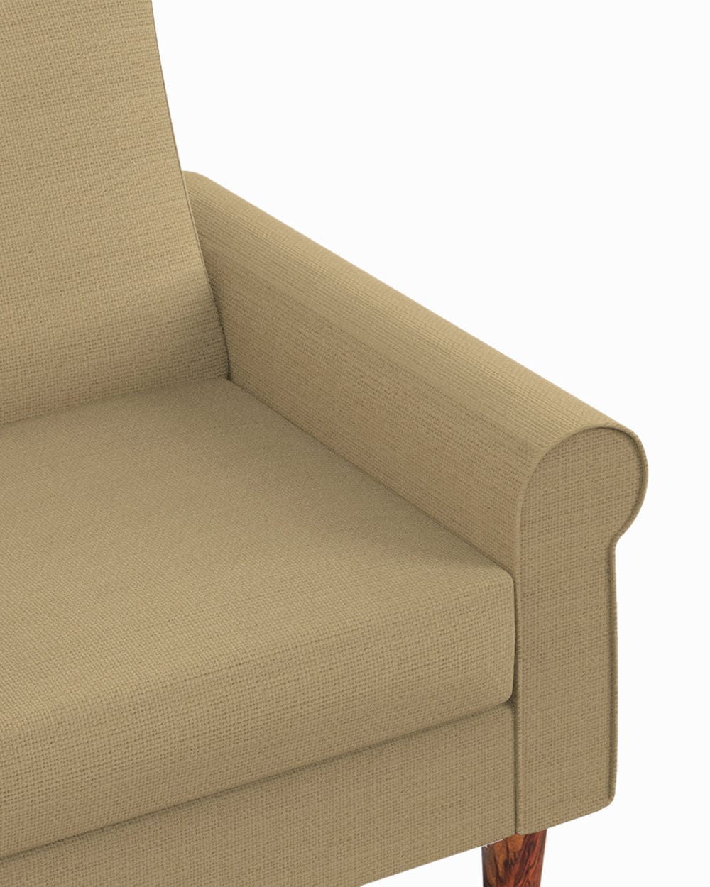 Chumbak Colonial Couch Single Seater Beach Beige Beige