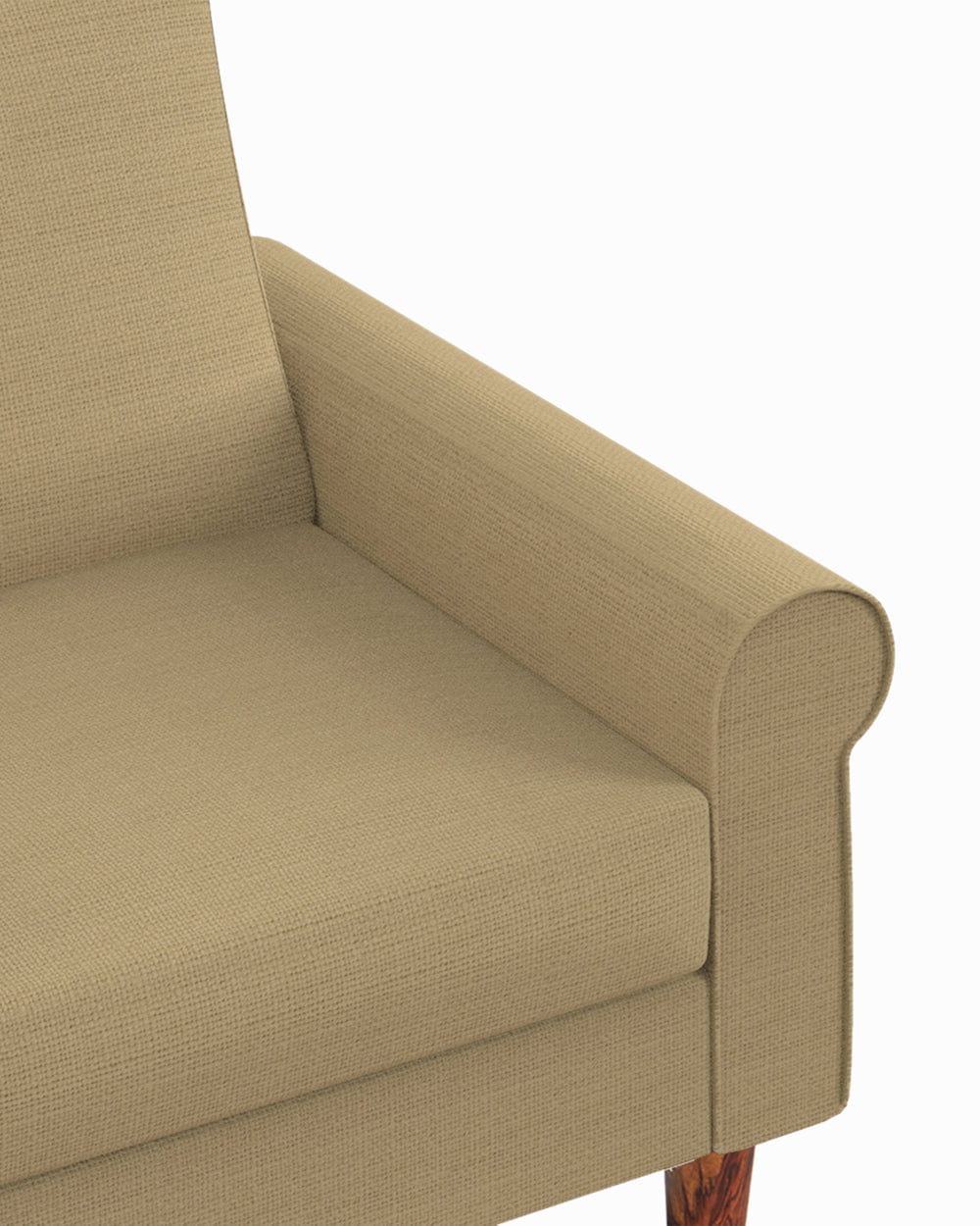 Chumbak Colonial Couch Single Seater Beach Beige Beige