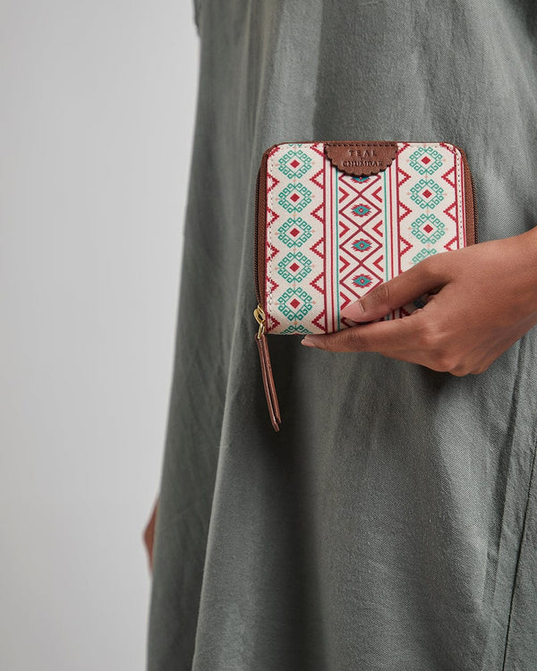 Chumbak Teal by Chumbak Mercado Aztec Mini Wallet