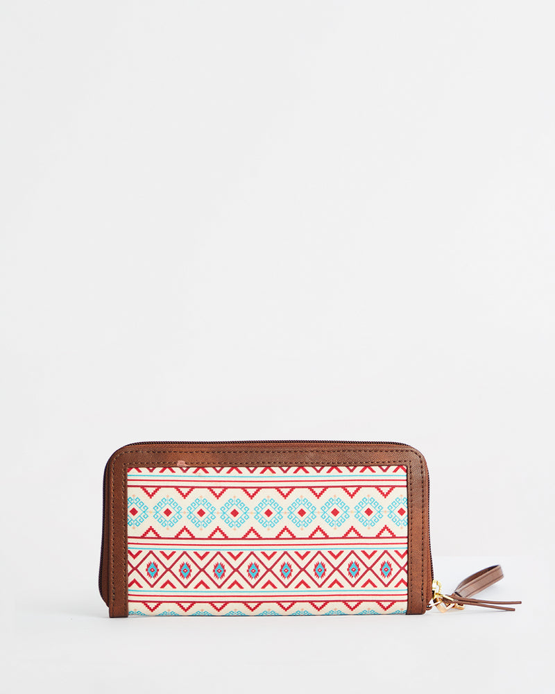 TealByChumbak Mercado Aztec Long  Wallet