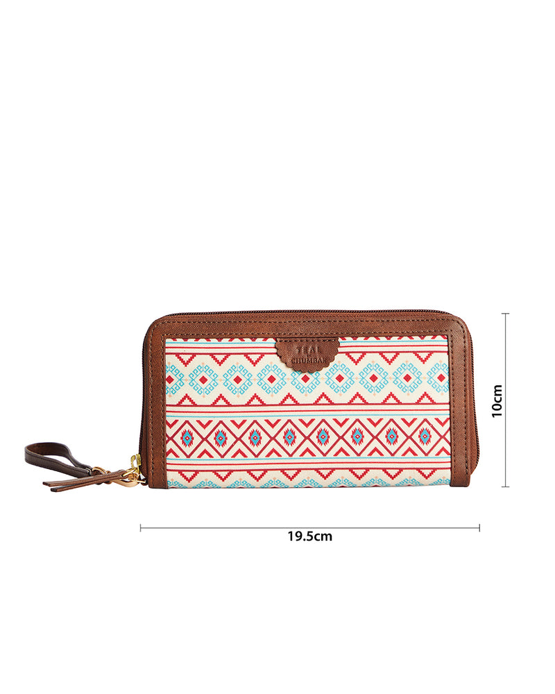 TealByChumbak Mercado Aztec Long  Wallet