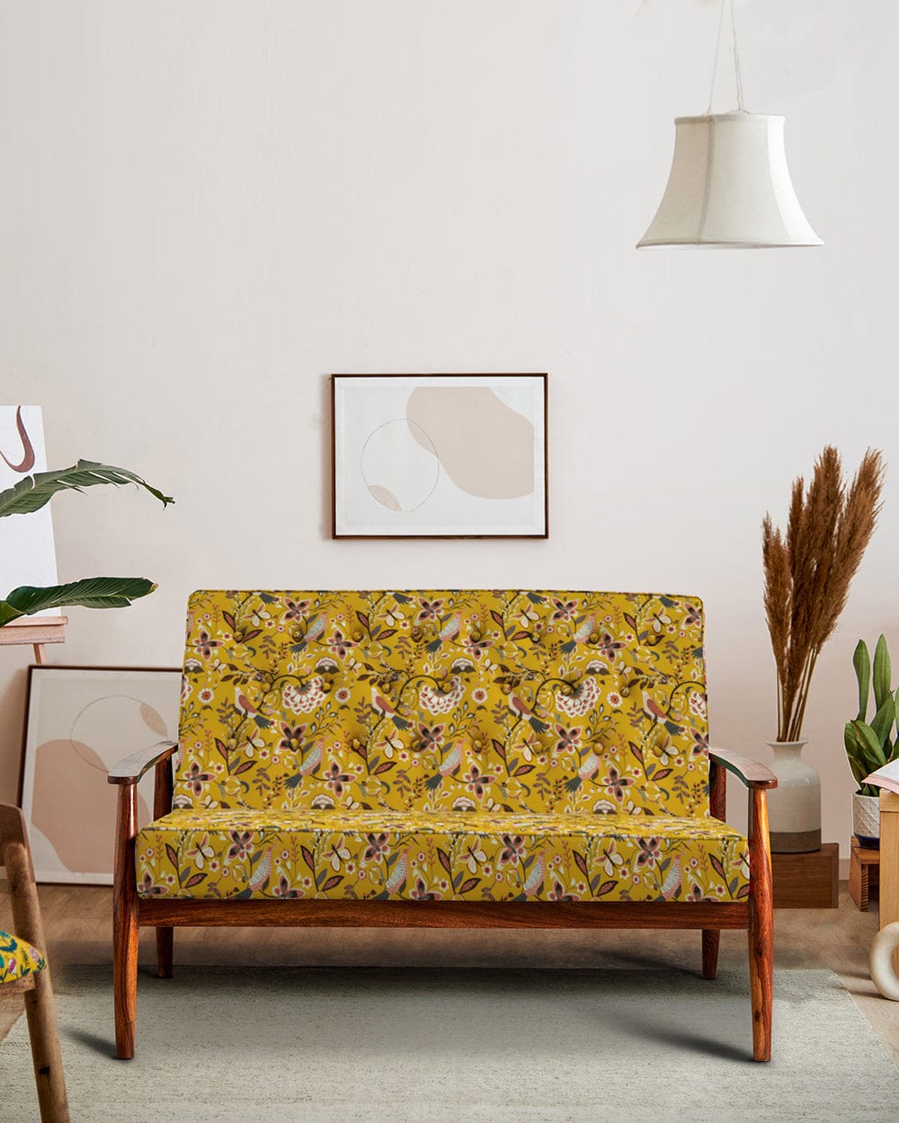 Memsaab Love Seat Dragonfruit Palampur Yellow