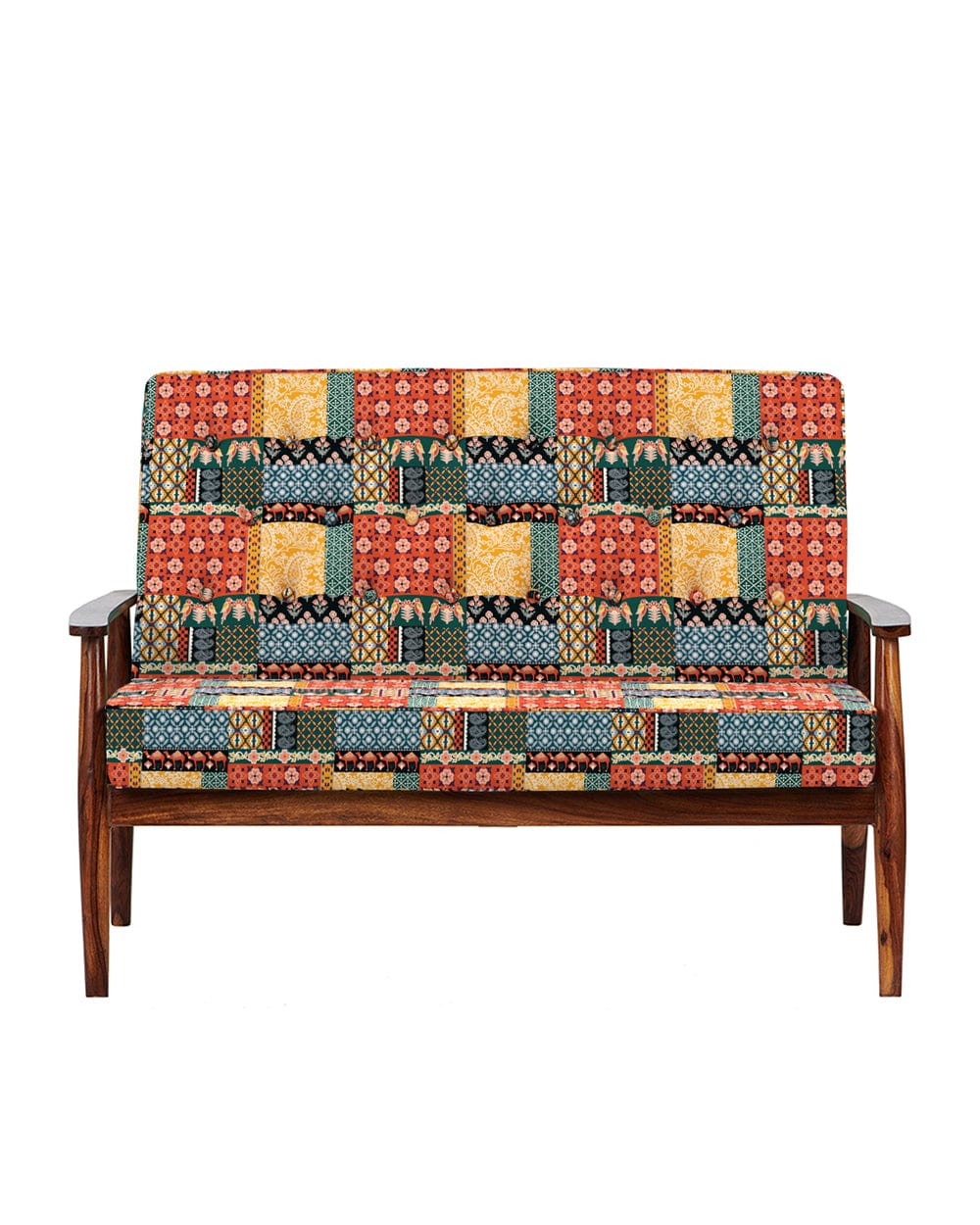 Chumbak Memsaab Love Seat Boho patches Red