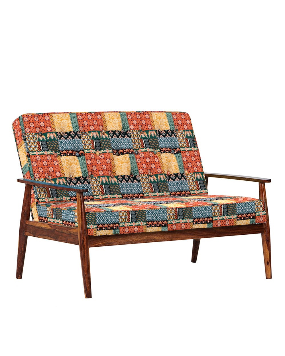 Chumbak Memsaab Love Seat Boho patches Red