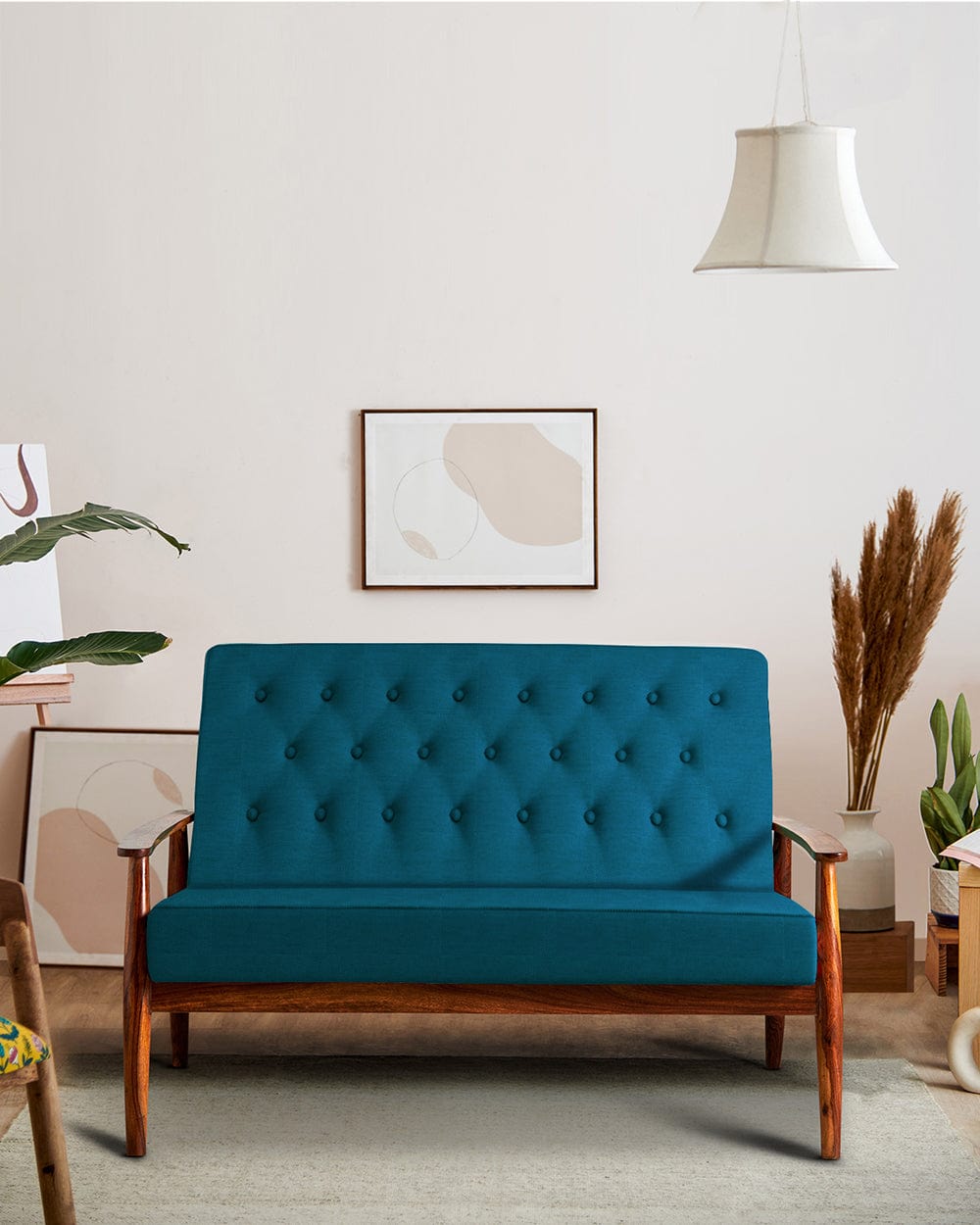 Memsaab Love Seat - Mediterranian Blue