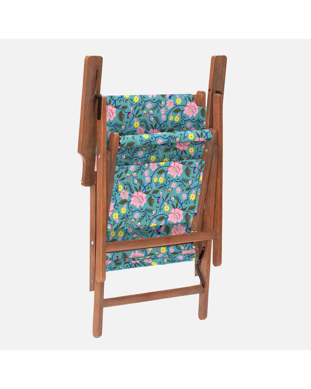 Bistro Folding Chair Spring Bloom Teal