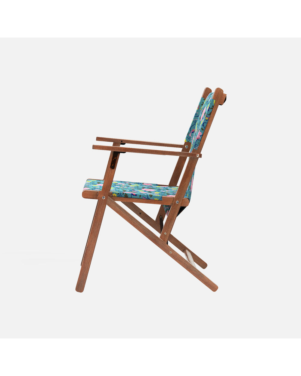 Bistro Folding Chair Spring Bloom Teal
