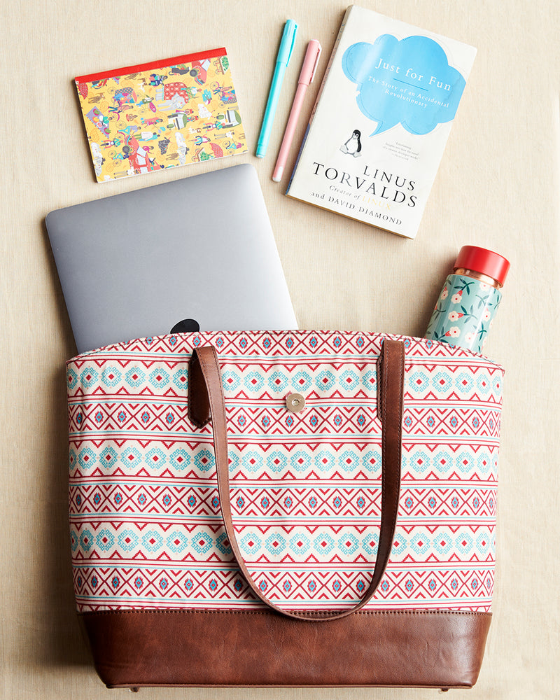 TealbyChumbak Mercado Aztec Work Tote