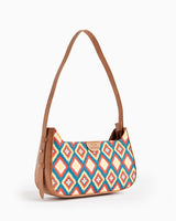 Teal by Chumbak Ikkat Glow Shoulder Bag
