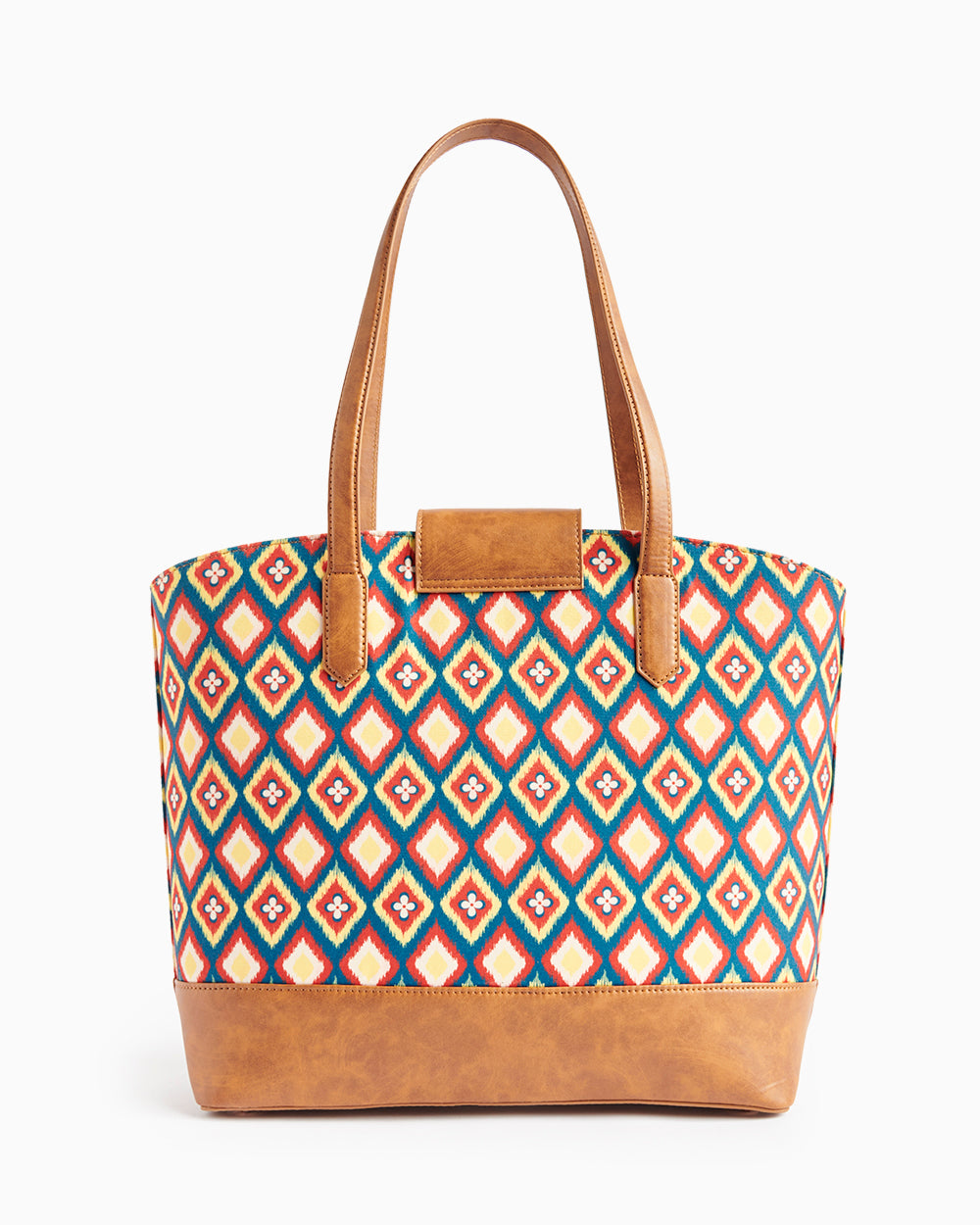 Teal by Chumbak Ikkat Glow Work Tote