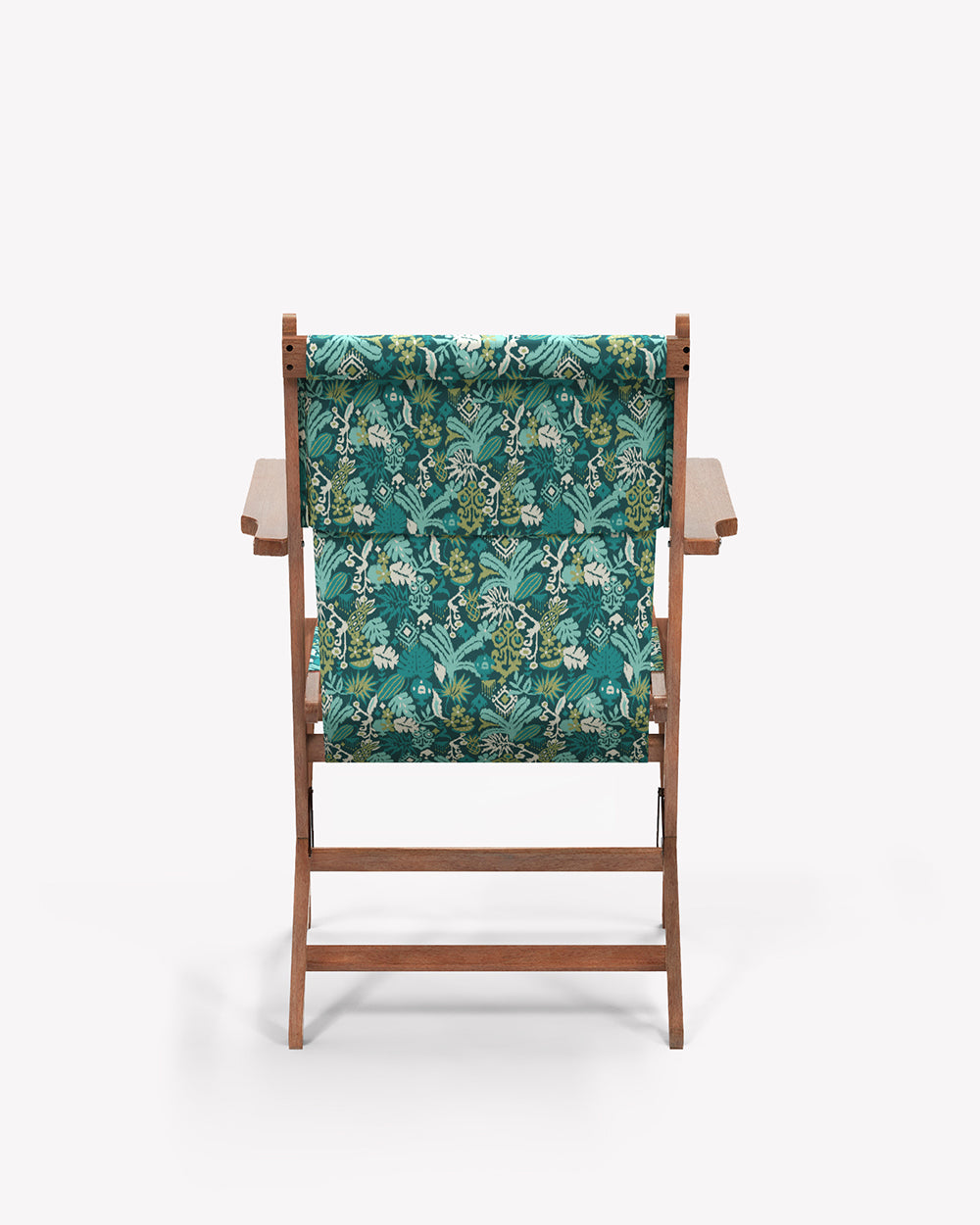 Bistro Folding Chair Tropical Ikkat Green