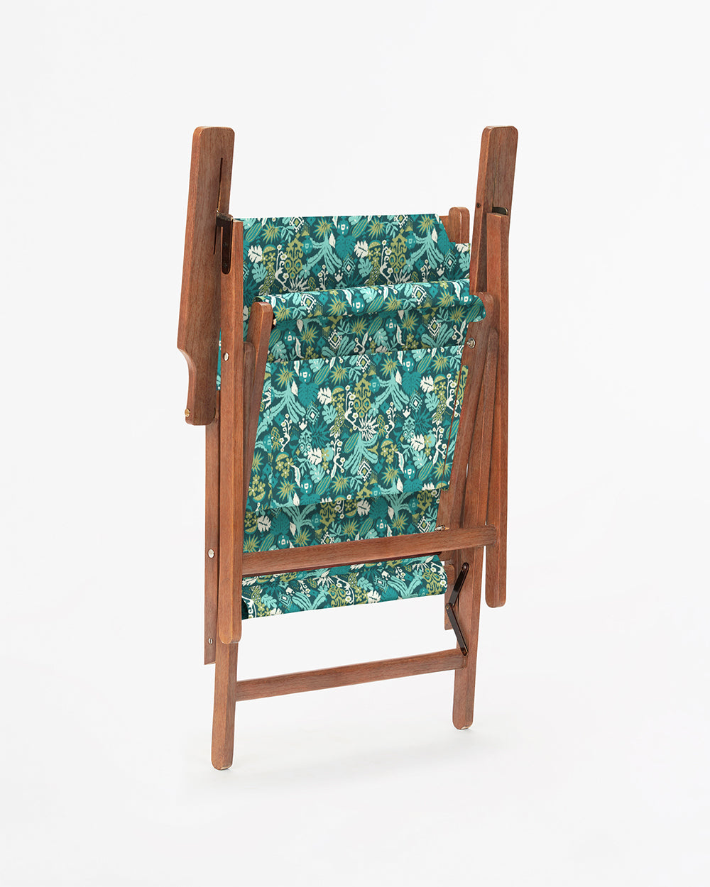 Bistro Folding Chair Tropical Ikkat Green