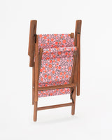Bistro Folding Chair Earthy Florals Peach