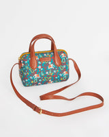 Chumbak Paisley Blossom Sling bag-Teal