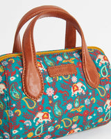 Chumbak Paisley Blossom Sling bag-Teal