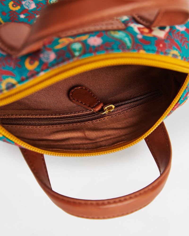 Chumbak Paisley Blossom Sling bag-Teal
