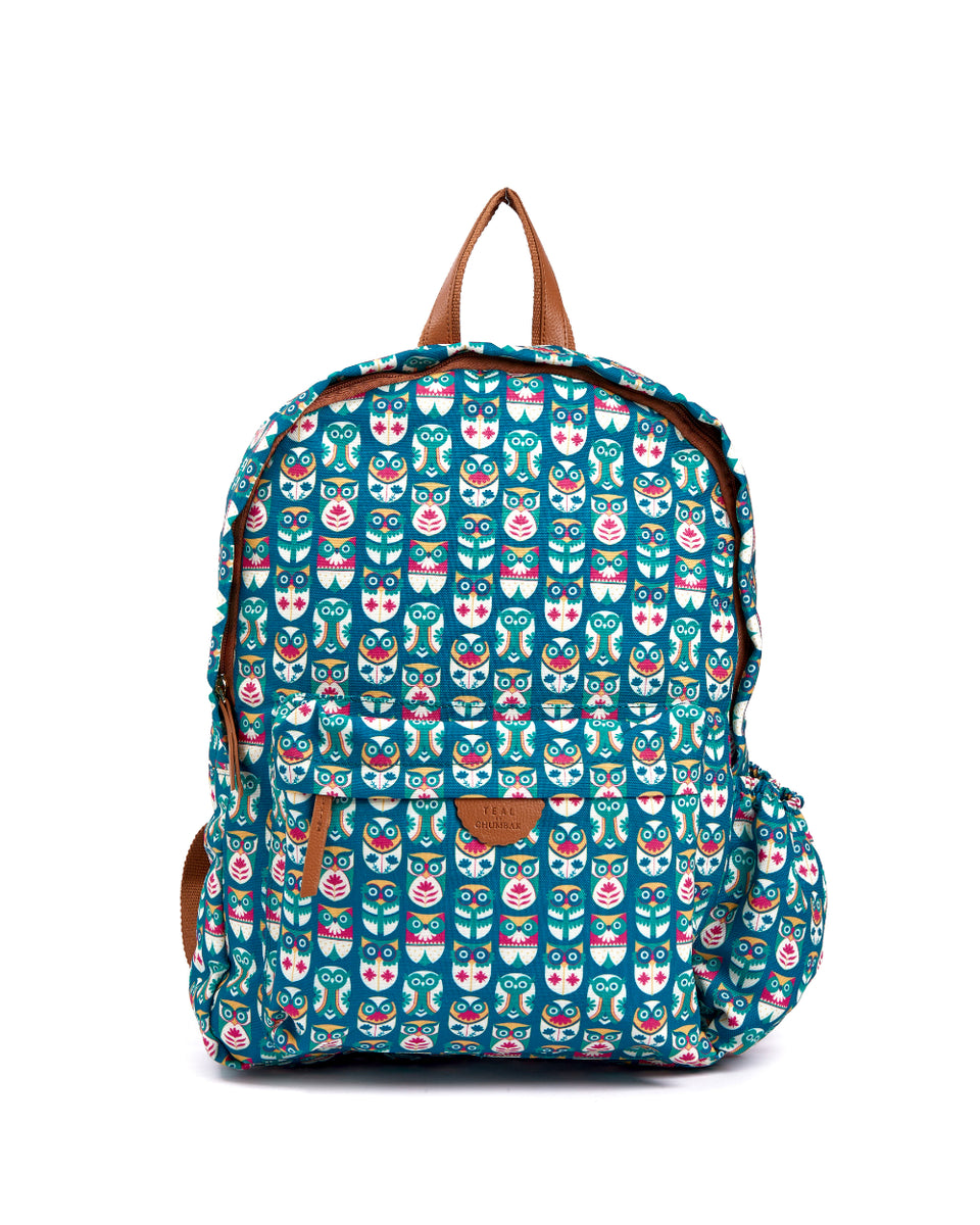 Teal by Chumbak Owl March Laptop backpack display picture 2