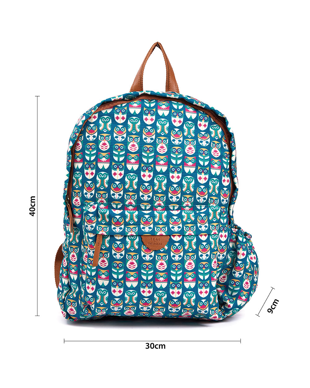 Teal by Chumbak Owl March Laptop backpack