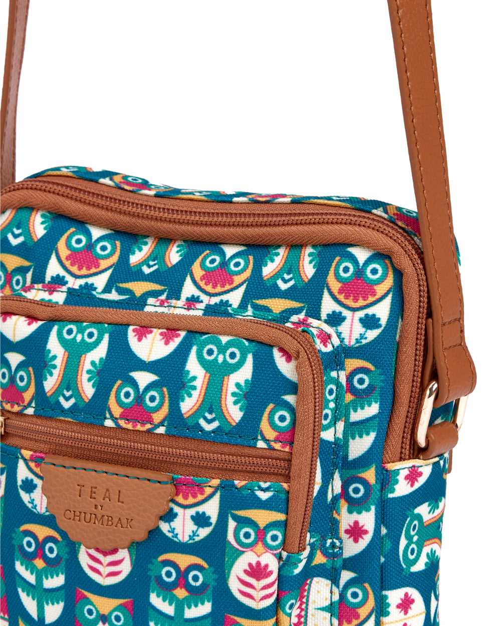 Teal by Chumbak Owl March Wallet Sling Bag
