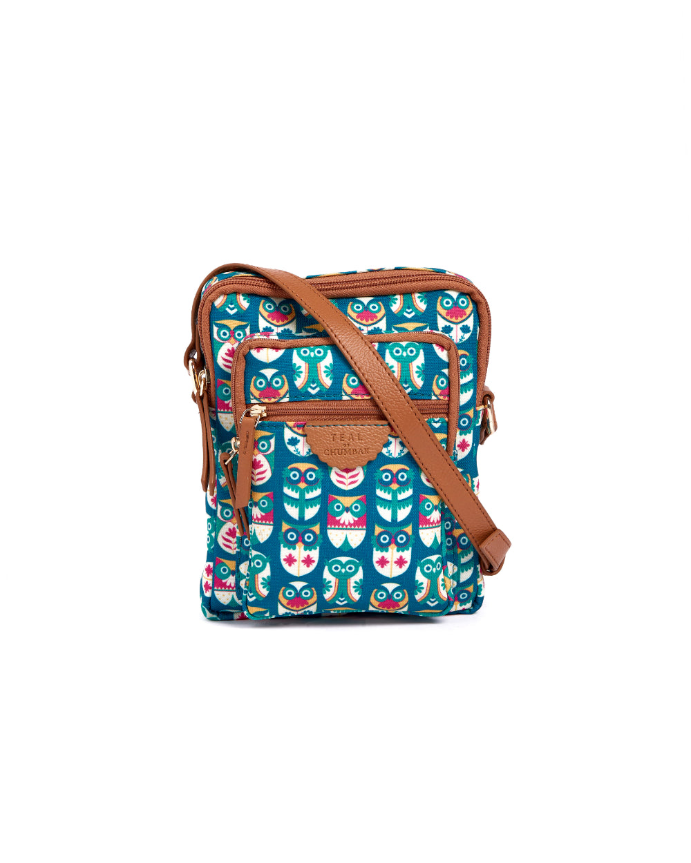 Teal by Chumbak Owl March Wallet Sling Bag