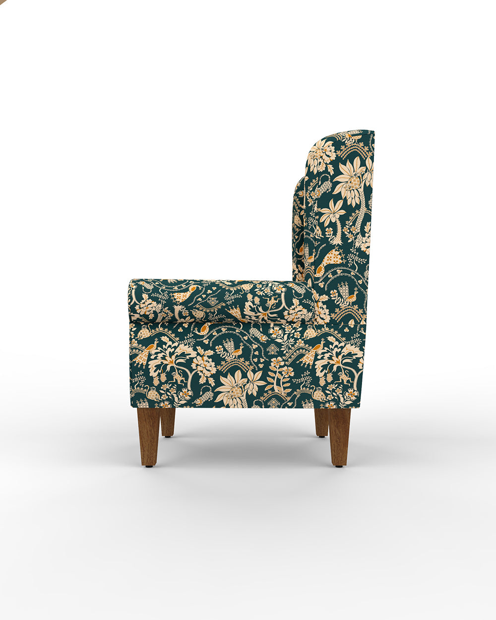 Begum Wing Chair-Kasuthi Green