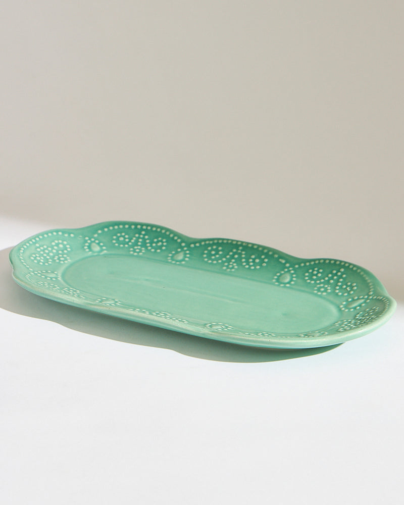 Essentials Lace Platter, Pink