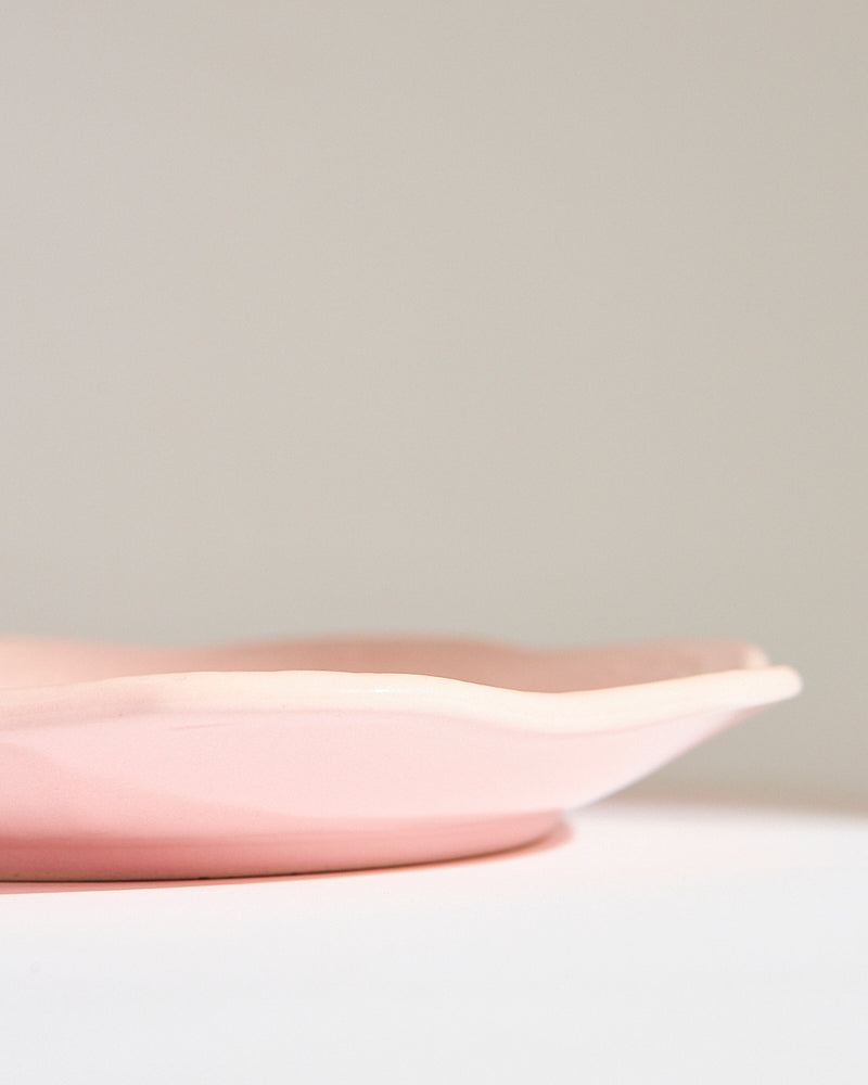 Essentials Lace Quarter Plate, Pink