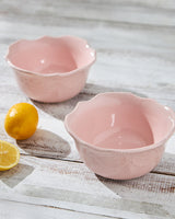 Essentials Lace Serving Bowl, Pink