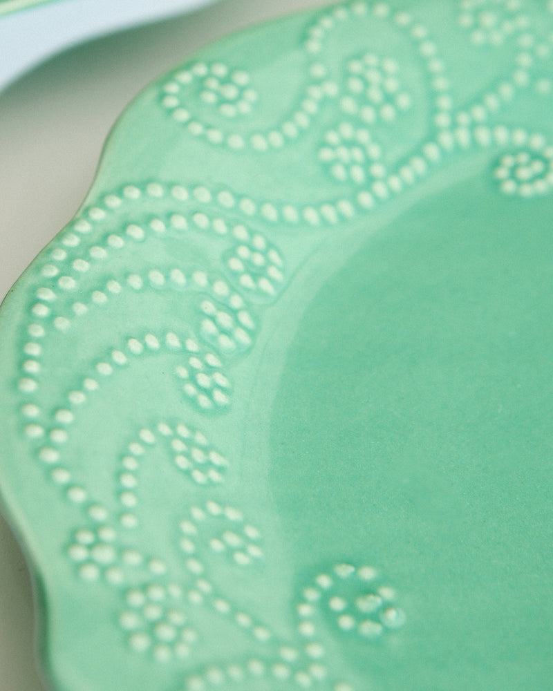 Essentials Lace Dinner Plate, Pink