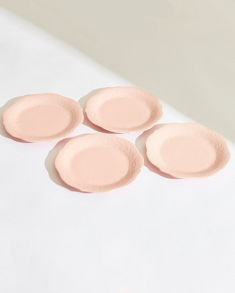 Essentials Lace Dinner Plate, Pink