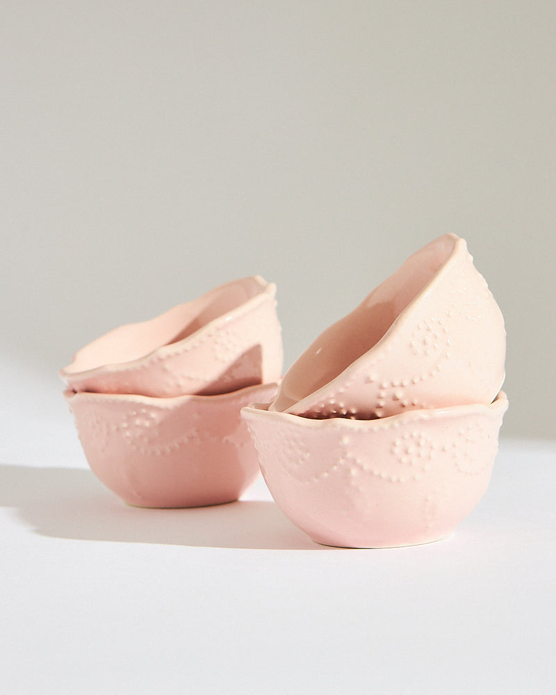 Essentials Lace Lentil Bowl, Pink