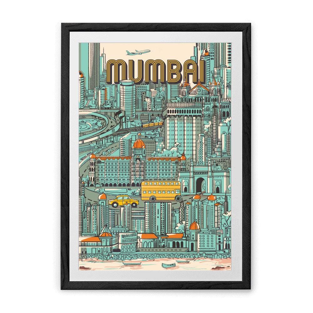 Chumbak City of Dreams Wall Art - Blue