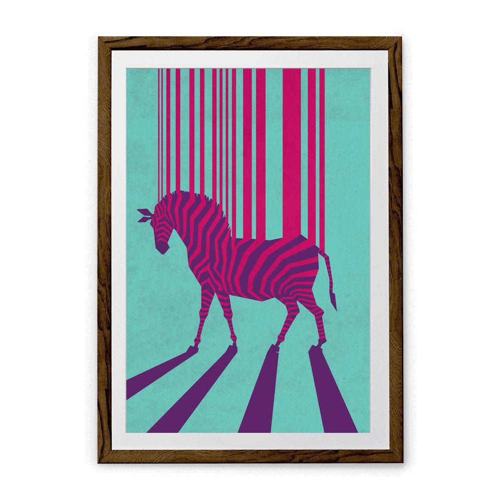 Chumbak Striped Strings Wall Art - Blue