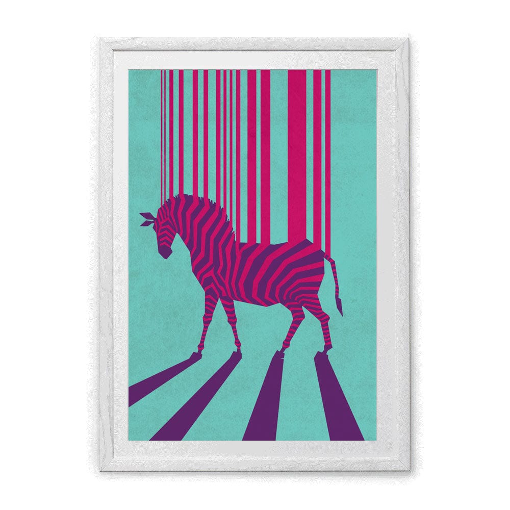 Chumbak Striped Strings Wall Art - Blue