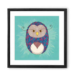 Chumbak Sweater Feather Wall Art - Teal