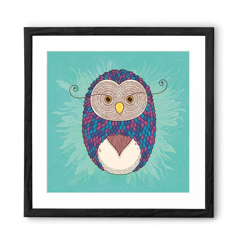 Chumbak Sweater Feather Wall Art - Teal