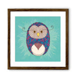 Chumbak Sweater Feather Wall Art - Teal