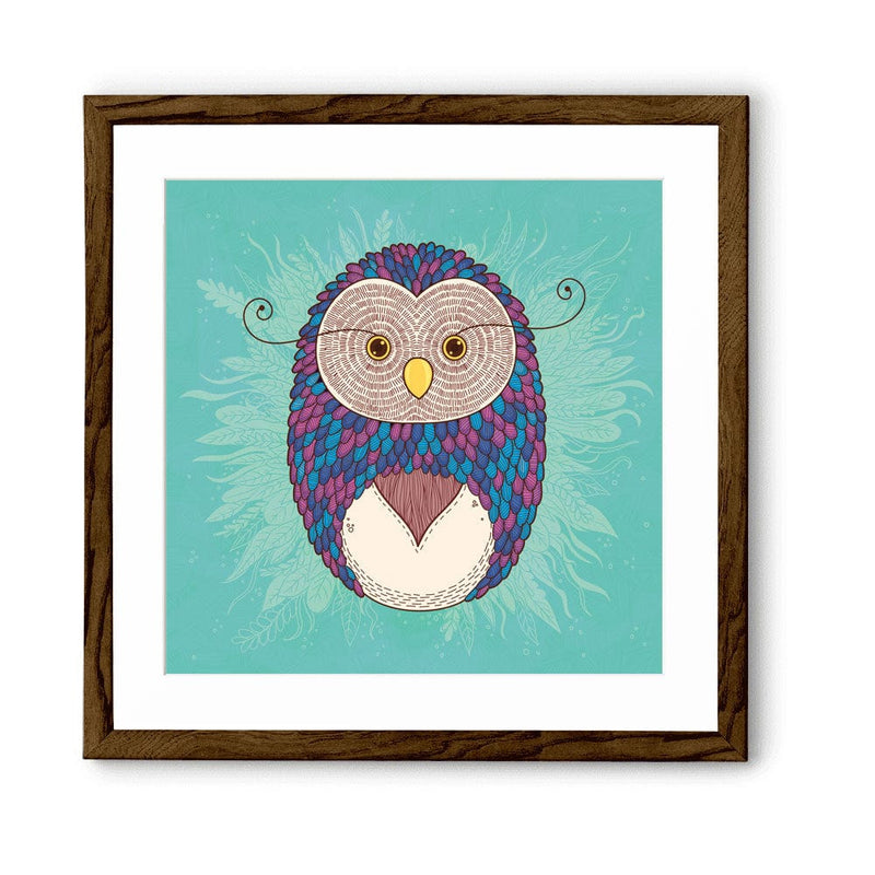 Chumbak Sweater Feather Wall Art - Teal