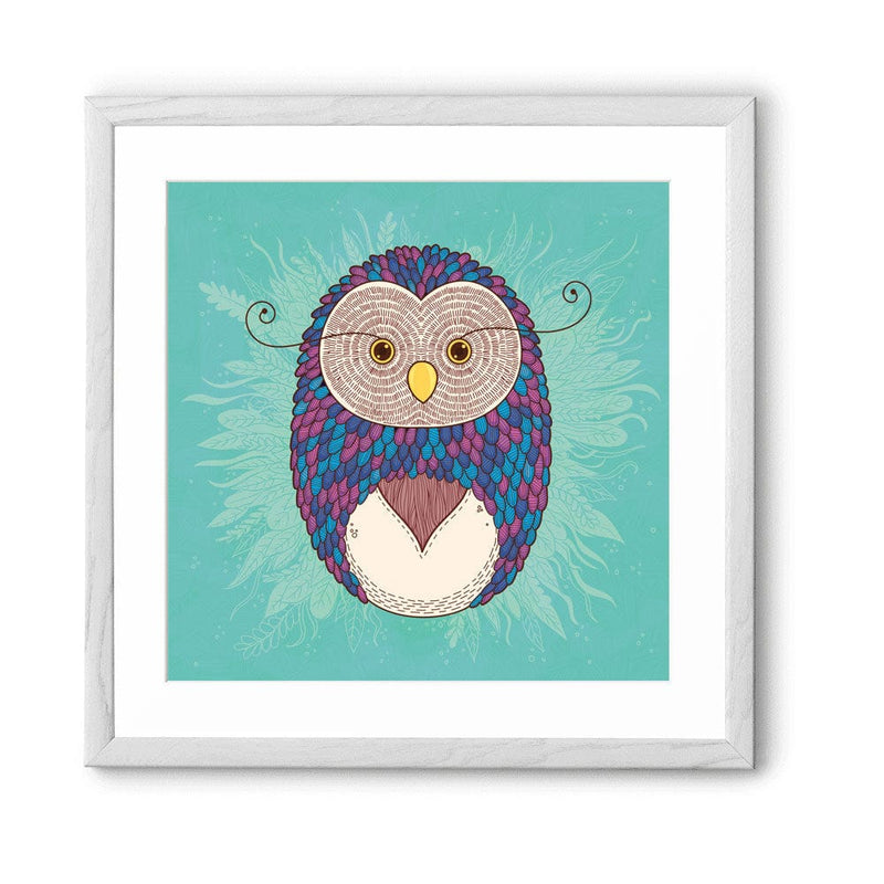 Chumbak Sweater Feather Wall Art - Teal