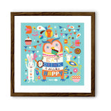 Chumbak Make Happy Wall Art - Blue