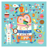 Chumbak Make Happy Wall Art - Blue