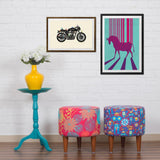 Chumbak Café Racer Cream 24x36inch