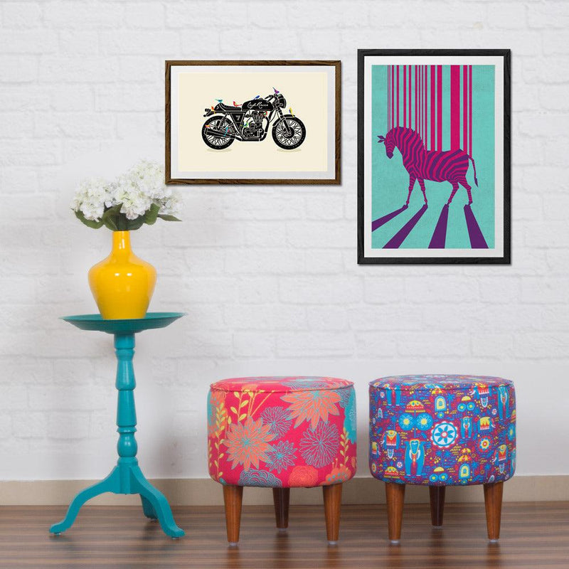 Chumbak Café Racer Cream 24x36inch