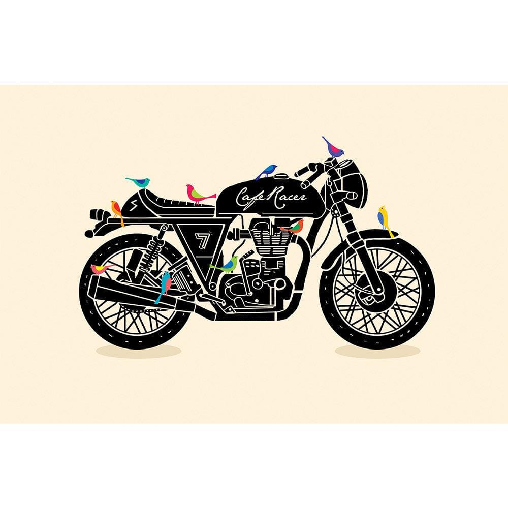 Chumbak Café Racer Cream 24x36inch