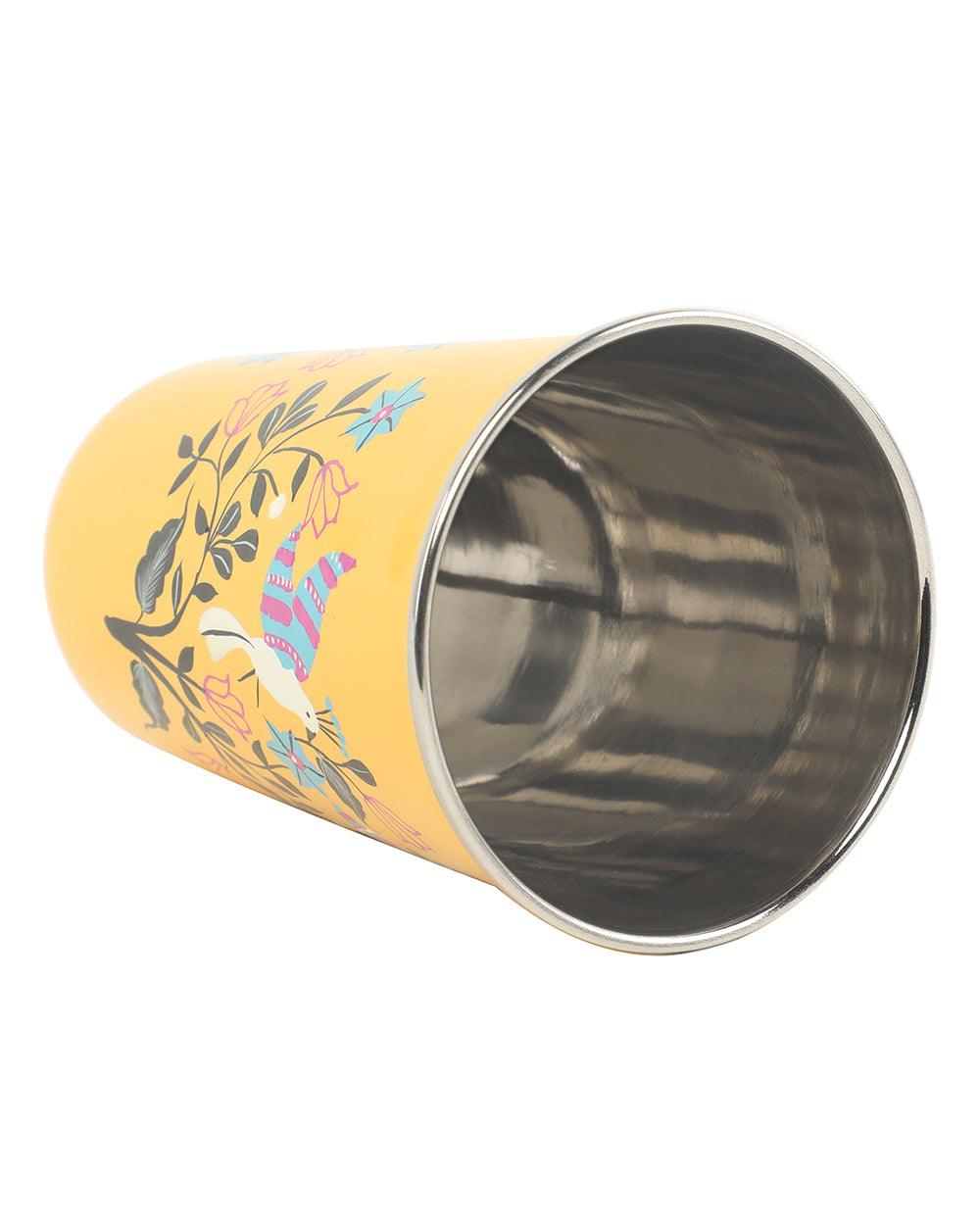 Chumbak Boho Birds Steel Tumbler - Large